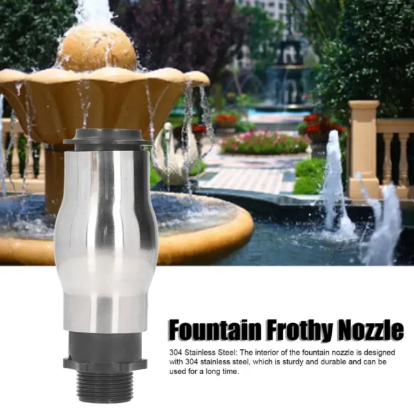 PenRux Fountain Nozzle, G1 Male Thread Waterscape Nozzle, 304 Stainless Steel Fountain  - Image 4