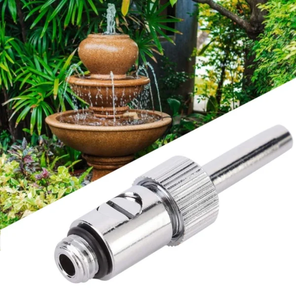 Fountain Nozzle,M10 Male Thread Fountain Nozzle Adjustable Nozzle with Valve Garden Pond Sprinkler - Image 4