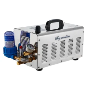 Fog Machine Mist System,2L/min, SS Cover, With Digital Timer, Crank Pump (3 Plungers), 220V/110V,50Hz/60Hz,550W,60Bar, 860PSI,4-10℃,2L/min,200㎡,30m Nylon  Hose, 30 Nozzles And 31 Slip Lock Connectors